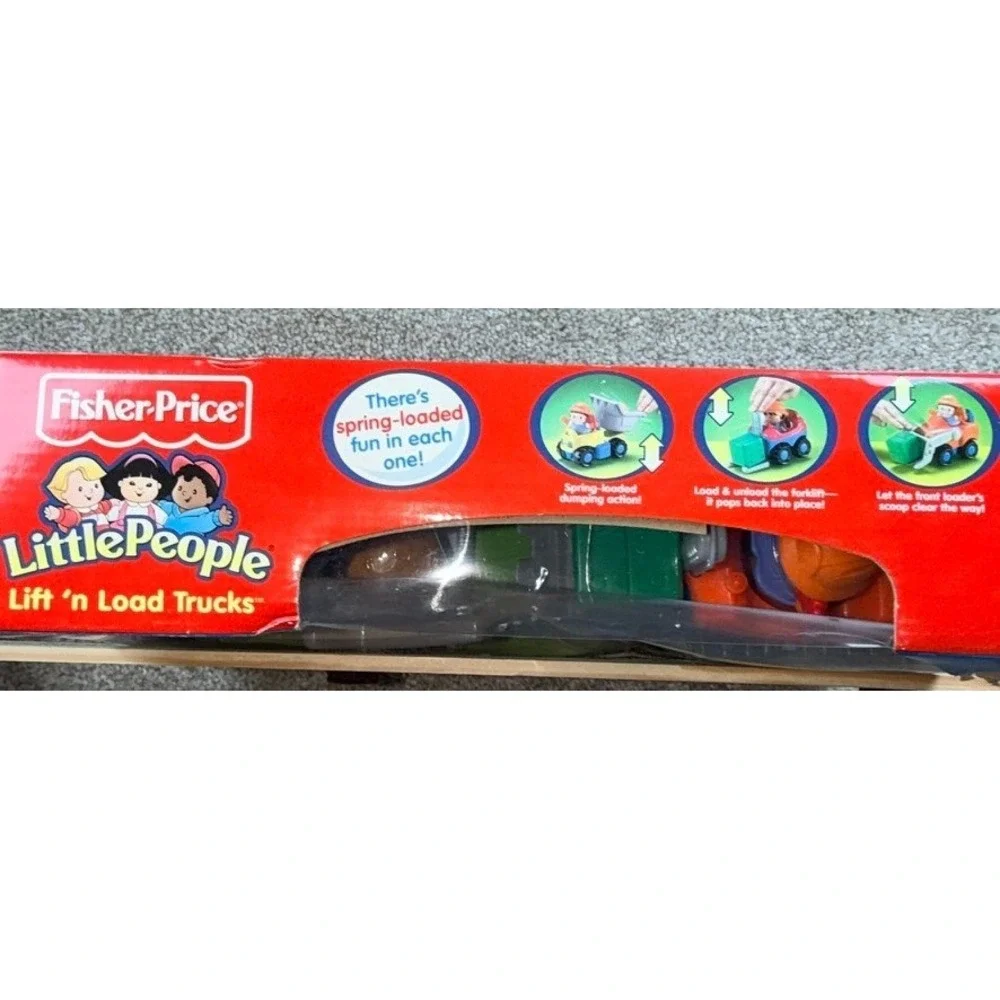 Fisher-Price Little People Lift 'n Load Trucks Construction Set B0135